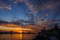 Sunset in Havana, Cuba Royalty Free Stock Photo