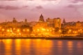 Sunset in Havana with a view of the Capitol