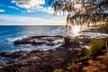 Hawaiian Sunset Poipu Beach on Kauai, Hawaii Royalty Free Stock Photo