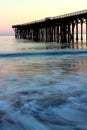 Sunset at the Hearst Pier in San Simeon, California, near Hearst Castle, USA Royalty Free Stock Photo