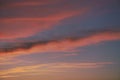 A sunset. Heaven, orange sky Sun rays Wallpaper Royalty Free Stock Photo
