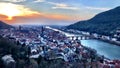 Sunset at Heidelberg Royalty Free Stock Photo