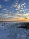 Sunset at Henderson Beach State Park Destin Florida Royalty Free Stock Photo
