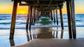 Sunset at Henley Beach Royalty Free Stock Photo