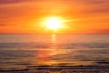 Sunset at Henne-Strand 6 Royalty Free Stock Photo