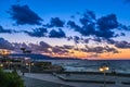 Sunset in Heraklion Crete Greece