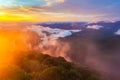 Panorama of the Black Sea coastline from Akhun mountain, Big Soc Royalty Free Stock Photo