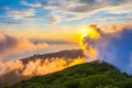 Panorama of the Black Sea coastline from Akhun mountain, Big Soc Royalty Free Stock Photo