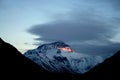 Sunset Himalaya Mount Everest Royalty Free Stock Photo