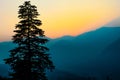 Sunset in the Himalayas Royalty Free Stock Photo