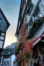 Sunset in a historical Monschau Royalty Free Stock Photo