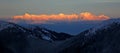 Západ slnka nad horským mastívom