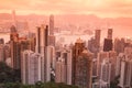 Sunset Hong Kong Royalty Free Stock Photo