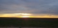 Sunset on the horizon farm life