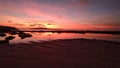 Sunset horizone sea Royalty Free Stock Photo