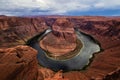 Sunset in Horseshoe Bend, Arizona Royalty Free Stock Photo