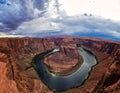 Sunset in Horseshoe Bend, Arizona Royalty Free Stock Photo