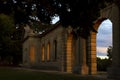 Sunset at hospital facade in Beechworth