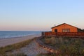 Sunset House on the Sea coast