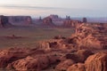 Sunset in Hunts Mesa near Monument Valley, Arizona, USA