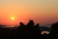 Sunset on Hvar, Croatia Royalty Free Stock Photo