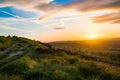 Sunset. Ilkley moor. Yorkshire