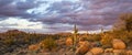 Sunset Image Of Browns Ranch Preserve In North Scottsdale, AZ Royalty Free Stock Photo