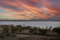 Sunset image Rio Sonora Lake in Hermosillo, Mexico