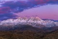 Snow Clad Four Peaks Mountain Range Outside Phoenix AZ Royalty Free Stock Photo