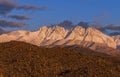 Snow Clad Four Peaks Mountain Range Outside Phoenix AZ Royalty Free Stock Photo