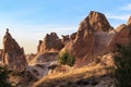 Sunset in Imagination Valley, Cappadocia, Turkey Royalty Free Stock Photo