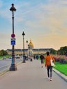 Sunset at the Invalides, Paris, france