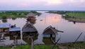 Sunset Iquitos Amazonas River