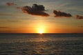 Sunset from Island Bora Bora Royalty Free Stock Photo