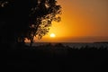 Sunset on the Island of Key Largo in the Florida Keys Royalty Free Stock Photo