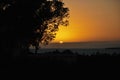 Sunset on the Island of Key Largo in the Florida Keys Royalty Free Stock Photo