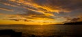 Sunset on the island Mali Losinj, Croatia Royalty Free Stock Photo