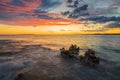 Sunset on the island Mali Losinj, Croatia