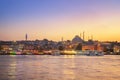 Sunset Istanbul, Turkey Royalty Free Stock Photo