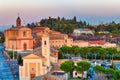 Sunset on Italian medieval village Royalty Free Stock Photo