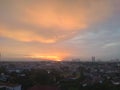 Sunset in Jakarta Royalty Free Stock Photo