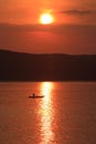 Sunset of Jingpo Lake