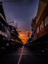sunset in Jogja Royalty Free Stock Photo