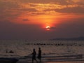 Sunset at Jomtian Beach, Pattaya Thailand