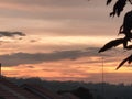 Sunset at Jonggol, Bogor, jabar Royalty Free Stock Photo