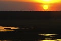 Sunset on Kakadu National Park wetland Royalty Free Stock Photo