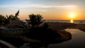 Sunset Karon Beach Royalty Free Stock Photo