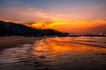 Sunset Karon beach, Phuket, Thailand Royalty Free Stock Photo