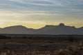 Sunset at Karoo kopjes near Graaff Reinet Royalty Free Stock Photo