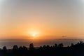 sunset on Kekaha Lookout in kauai, hawaii Royalty Free Stock Photo